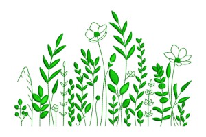 Free Floral Grass Machine Embroidery Design