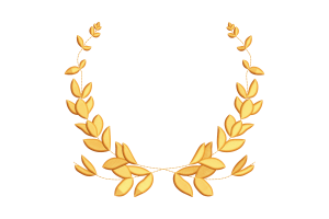 Golden Laurel Embroidery Design