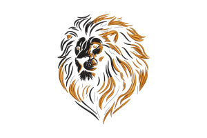 Majestic Lion Face Machine Embroidery Design