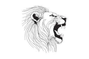 Majestic Lion Head Embroidery Design