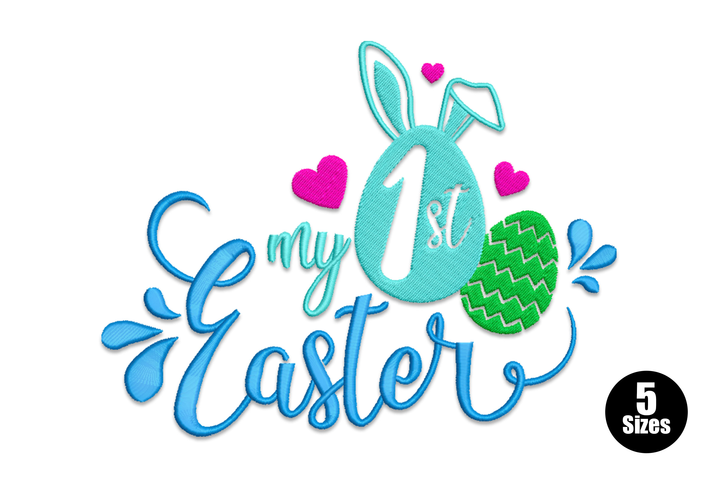 My 1st Easter Bunny Embroidery Design