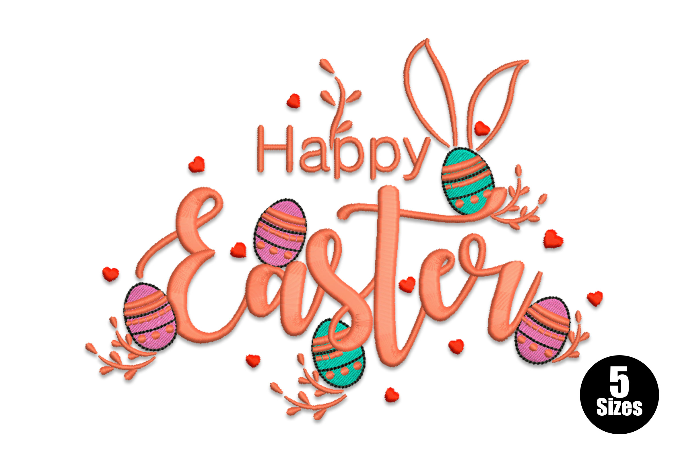 Free Happy Easter Machine Embroidery Design