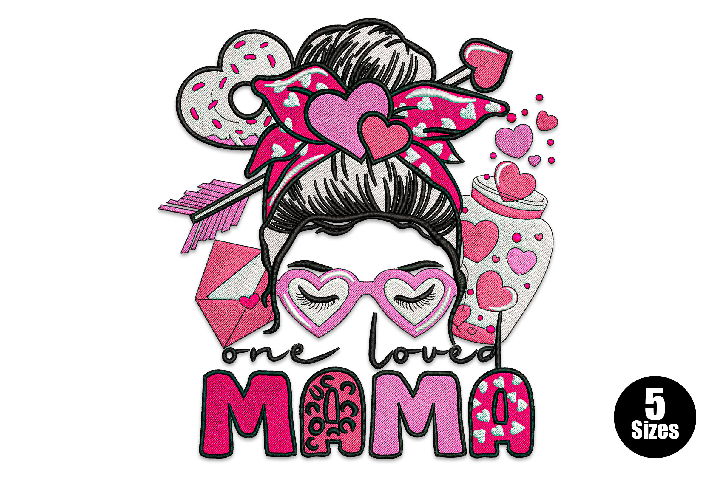 One Loved Mama Embroidery Design