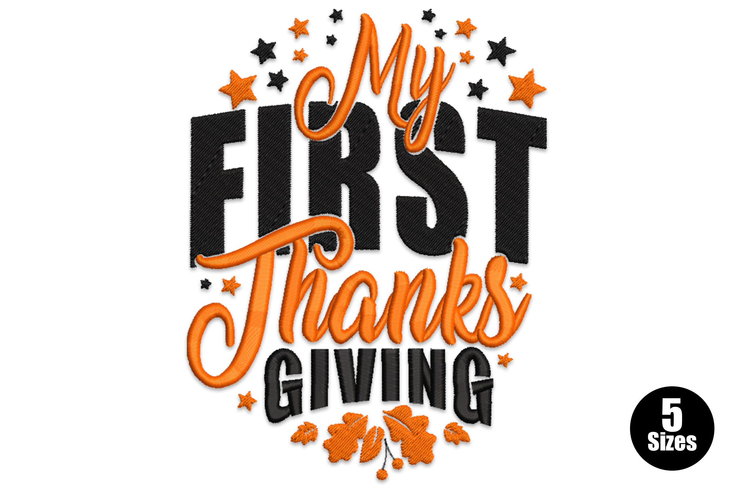 Free My First Thanksgiving Machine Embroidery Design