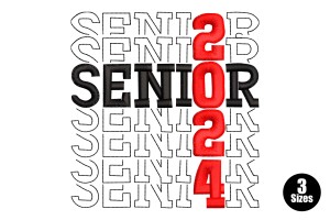 Free Senior 2024 Machine Embroidery Design