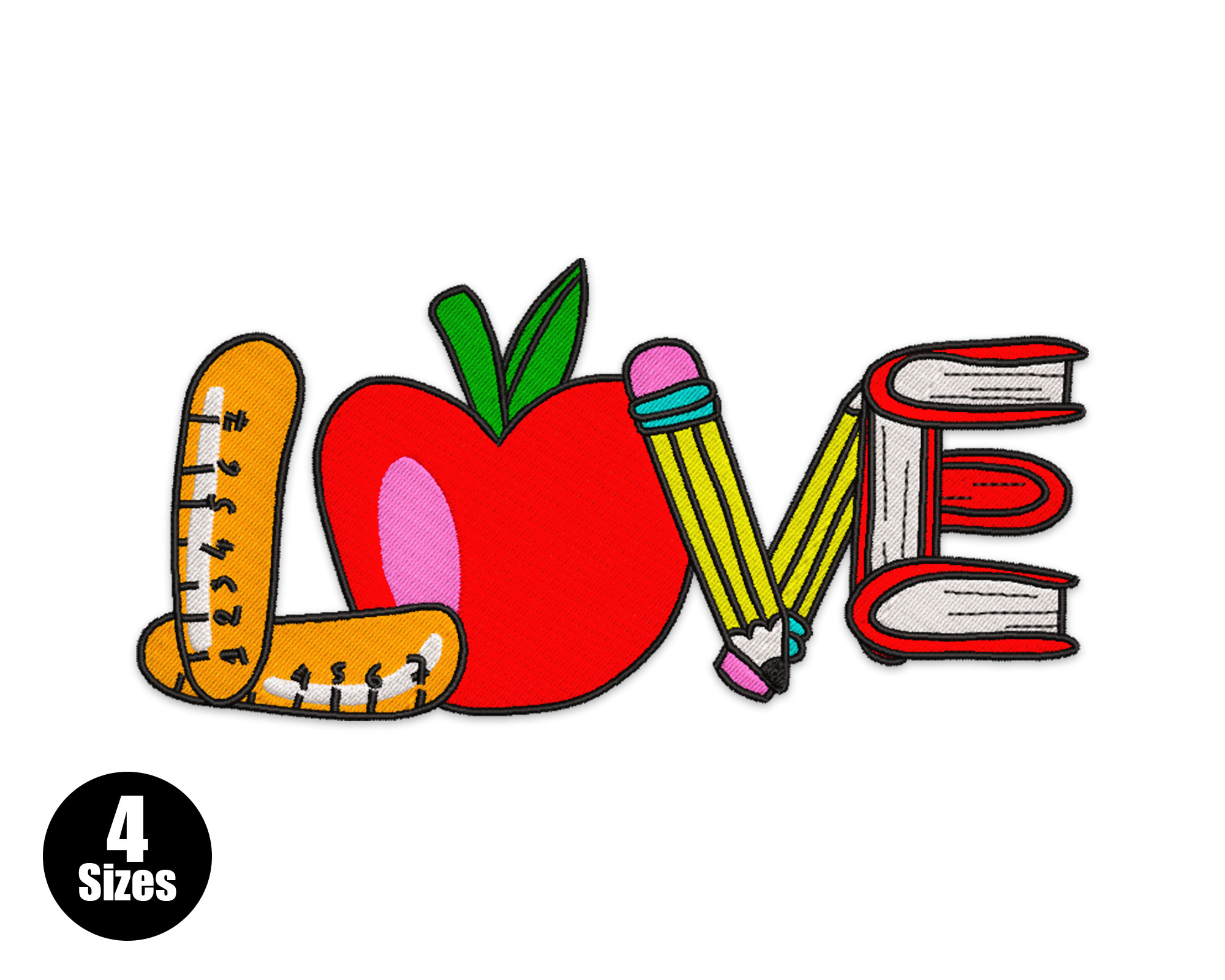 Free LOVE Machine Embroidery Design