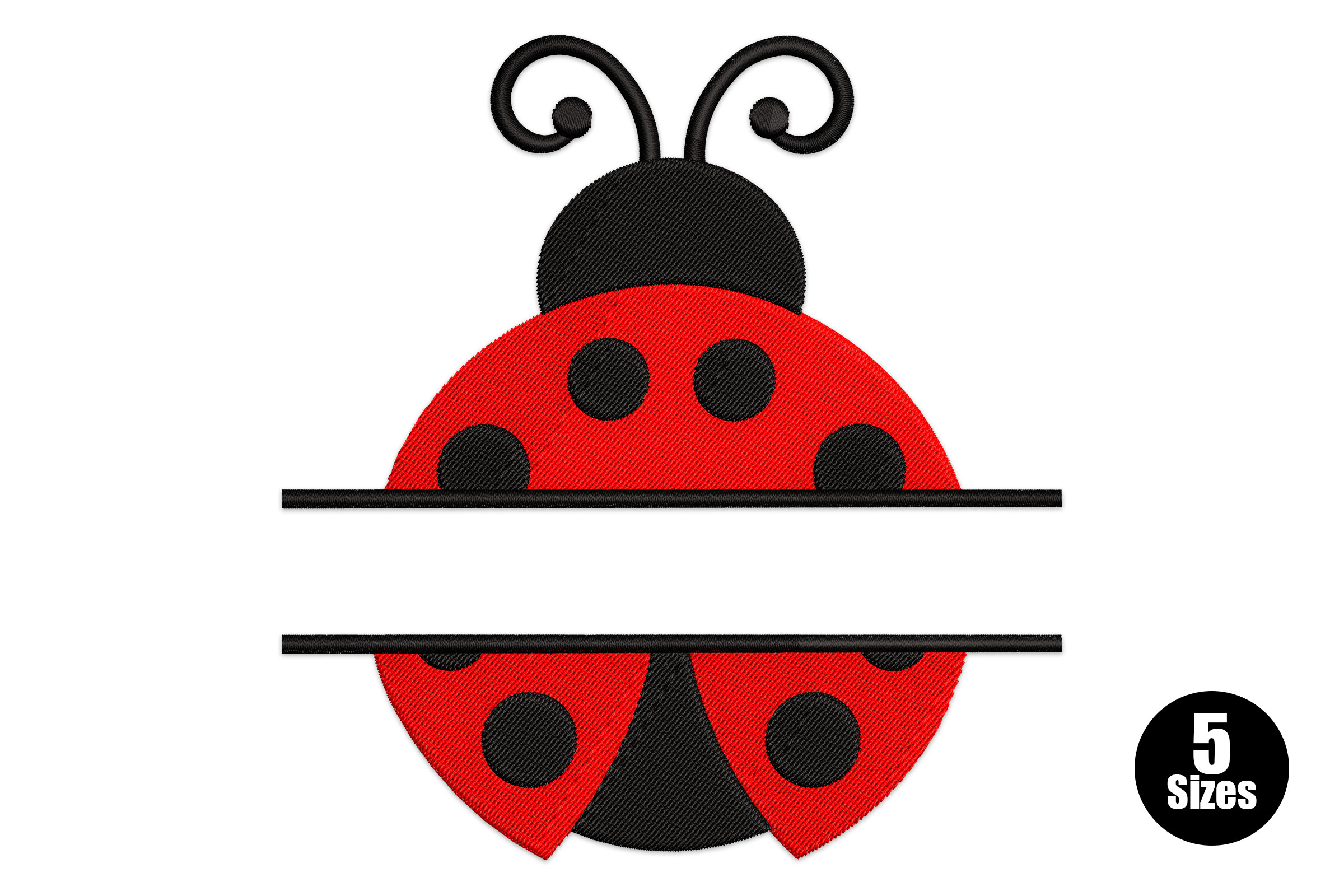 Ladybug Embroidery Design