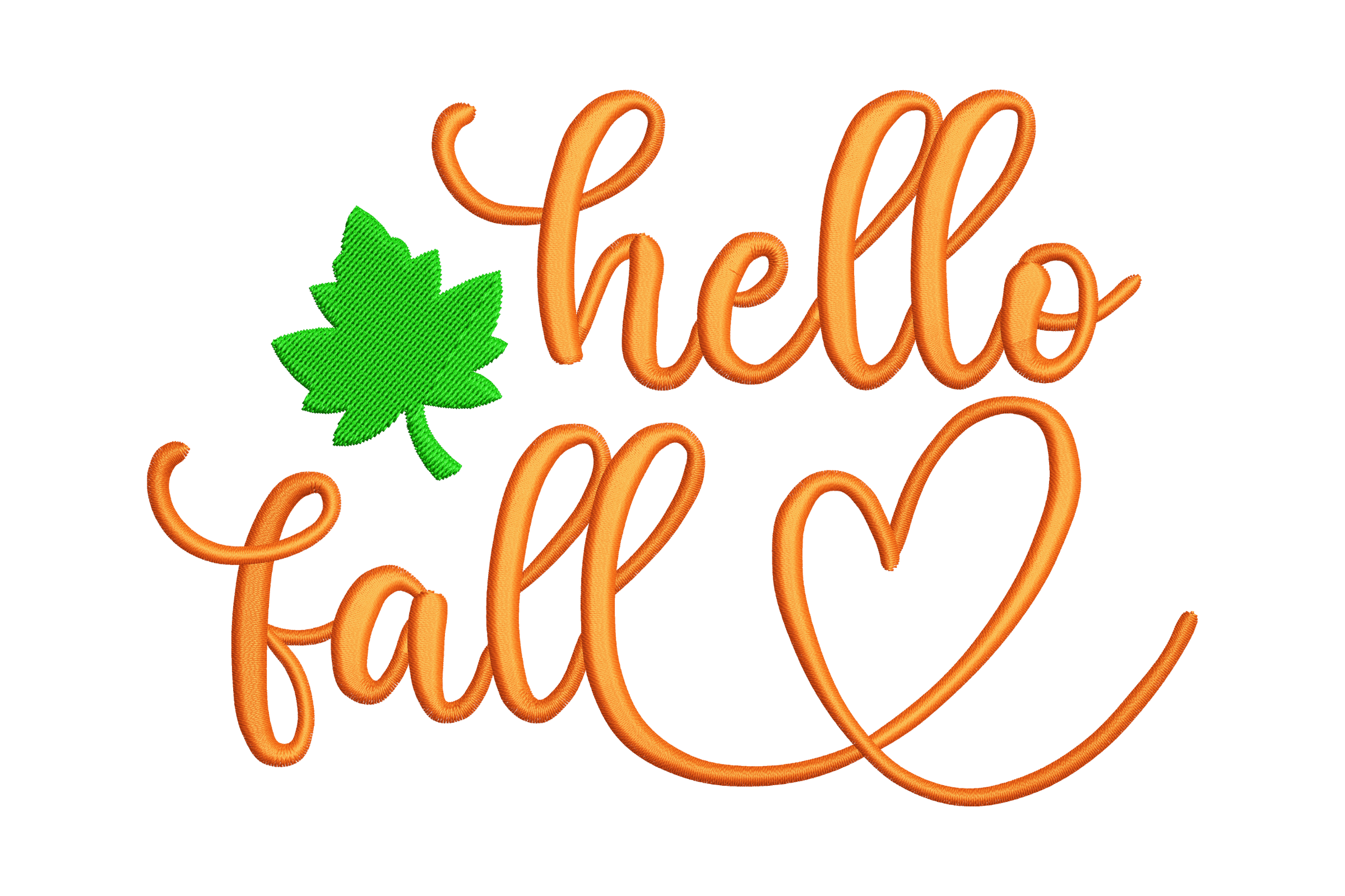 Free Hello Fall Machine Embroidery Design