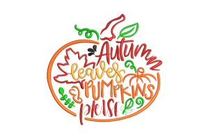 Free Autumn Pumpkin Machine Embroidery Design