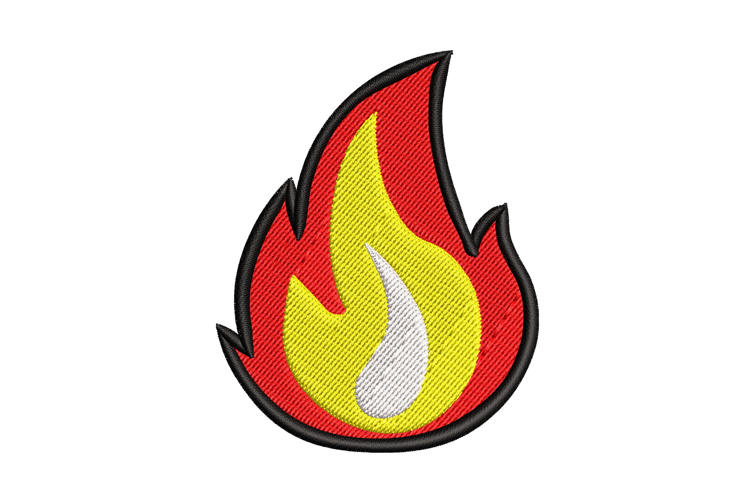 Flaming Heat Machine Embroidery Design