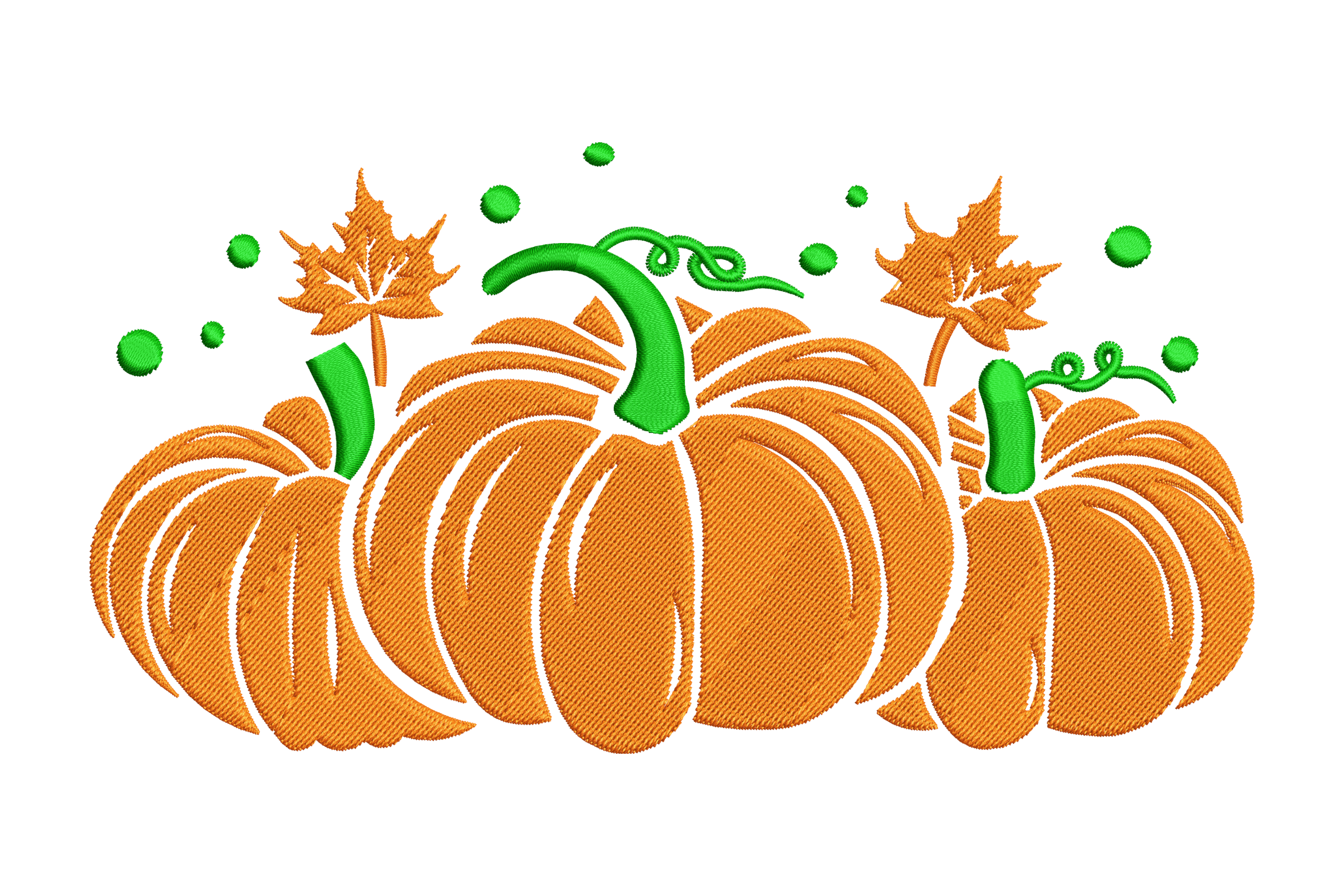 Autumn Pumpkin Cluster Machine Embroidery Design