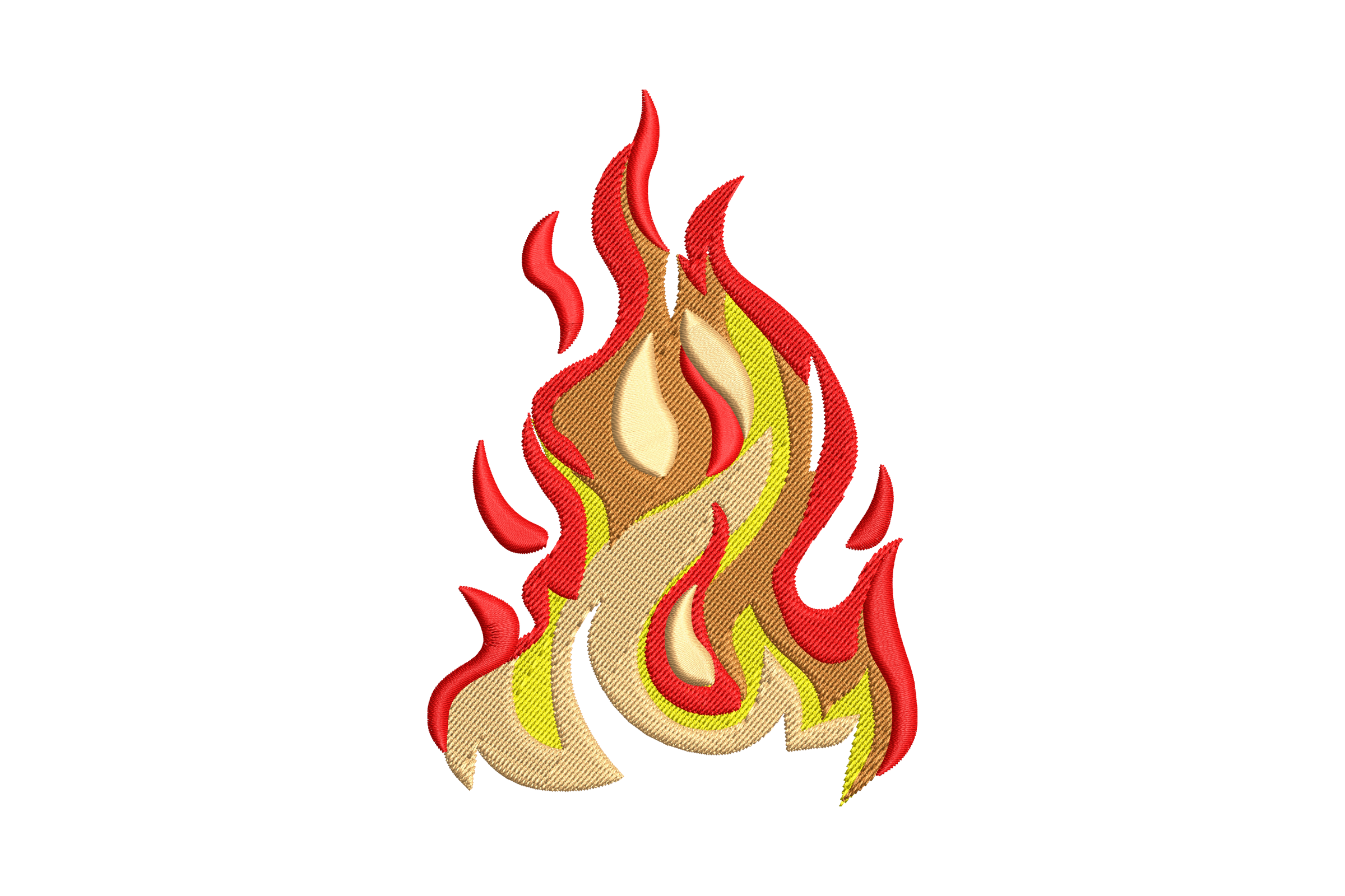 Fire Flame Embroidery Design