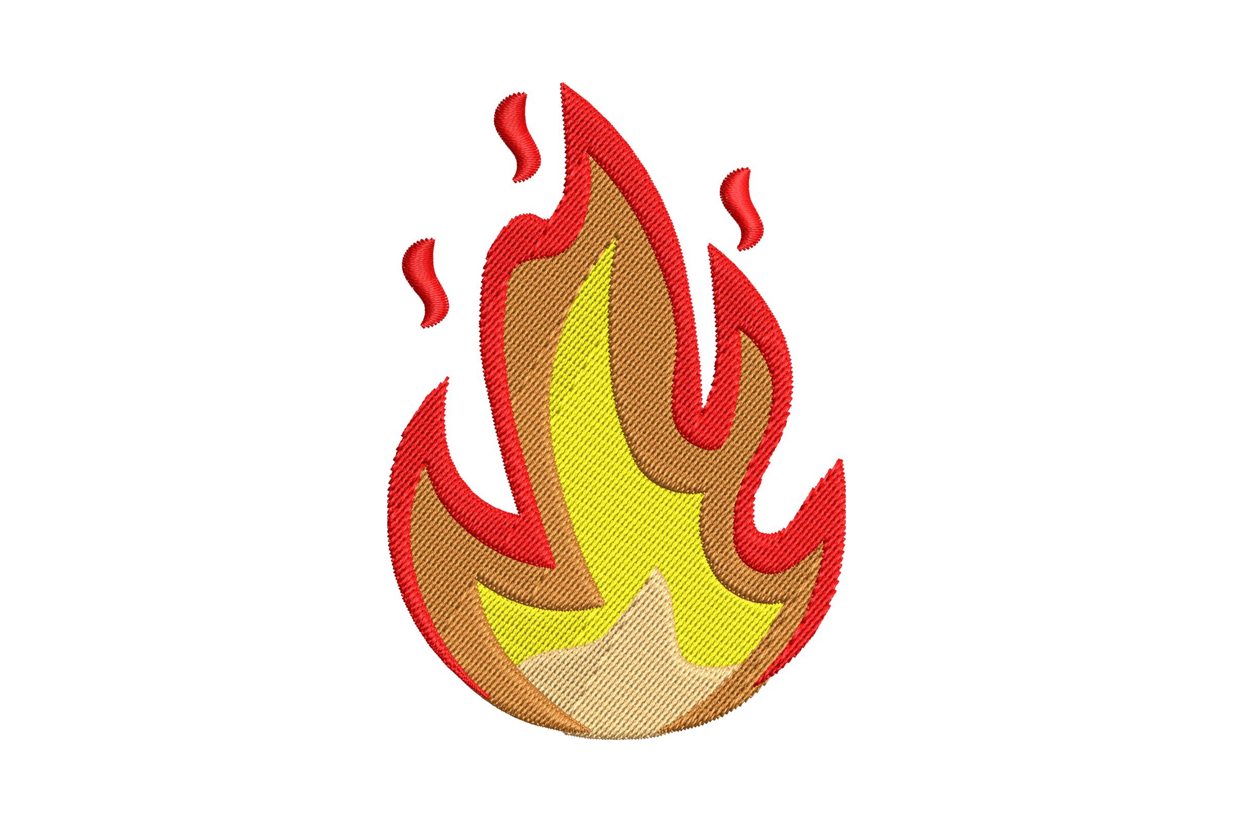 Burning Passion Flame Machine Embroidery Design