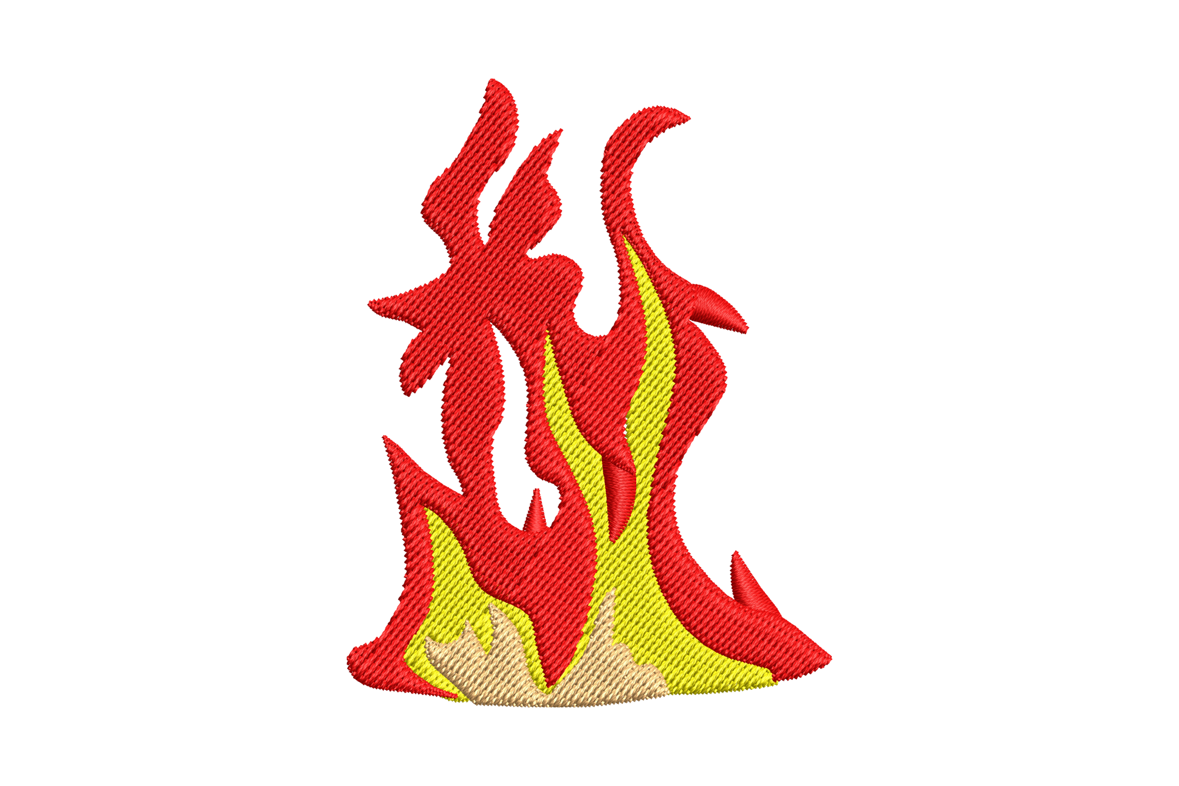 Blazing Fire Flame Machine Embroidery Design