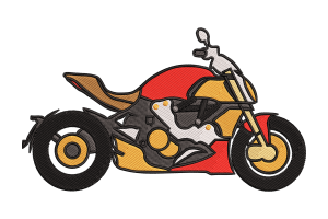 Free Motorcycle Machine Embroidery Design