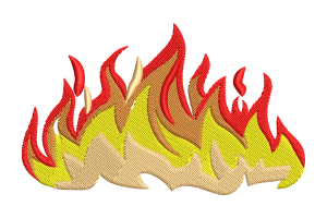 Free Fiery Blaze Embroidery Machine Embroidery