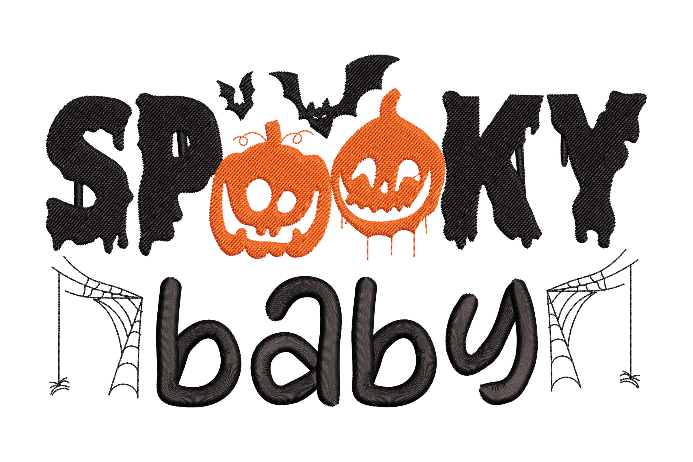 Spooky Baby Halloween Embroidery Design