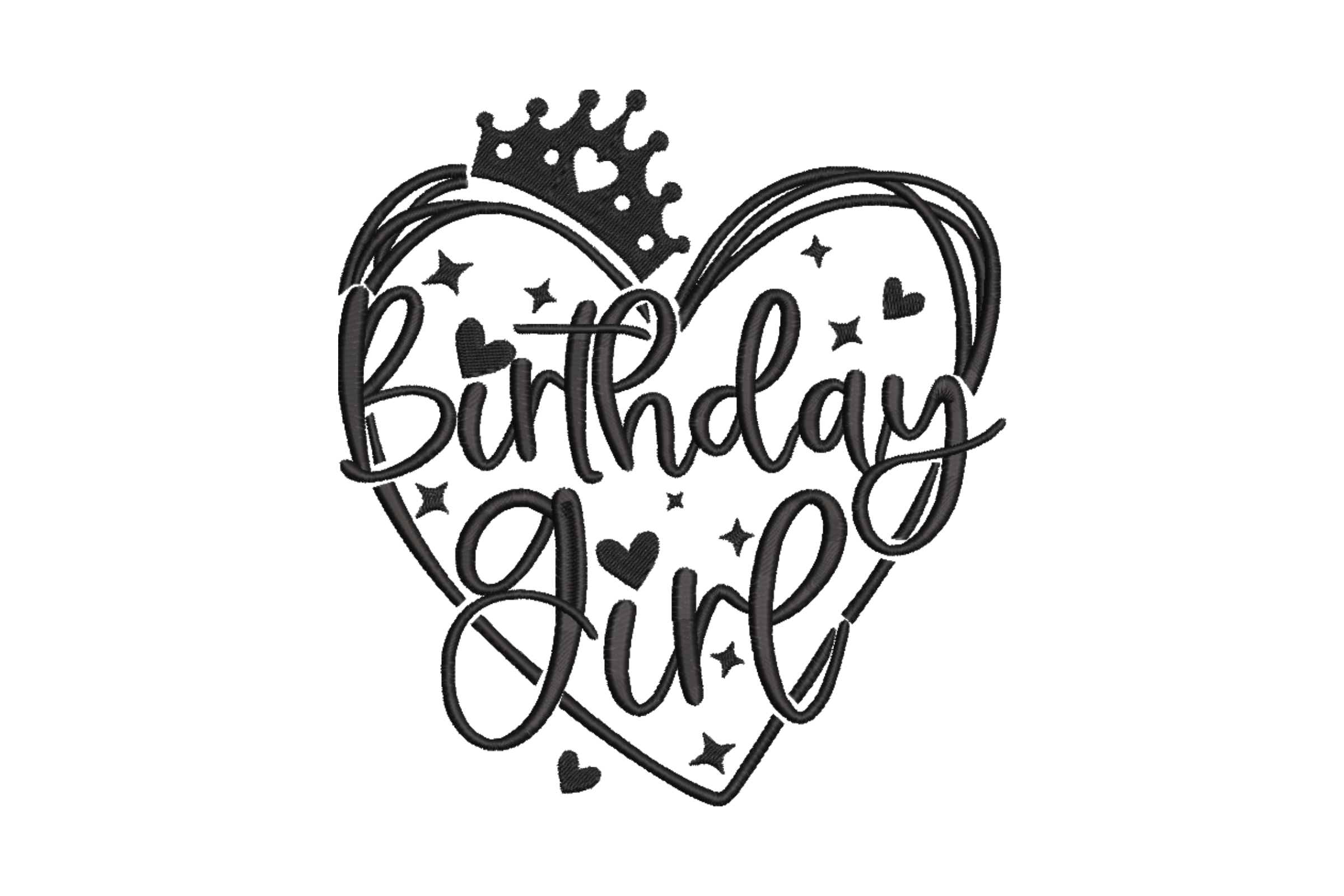 Free Birthday Girl Embroidery Design