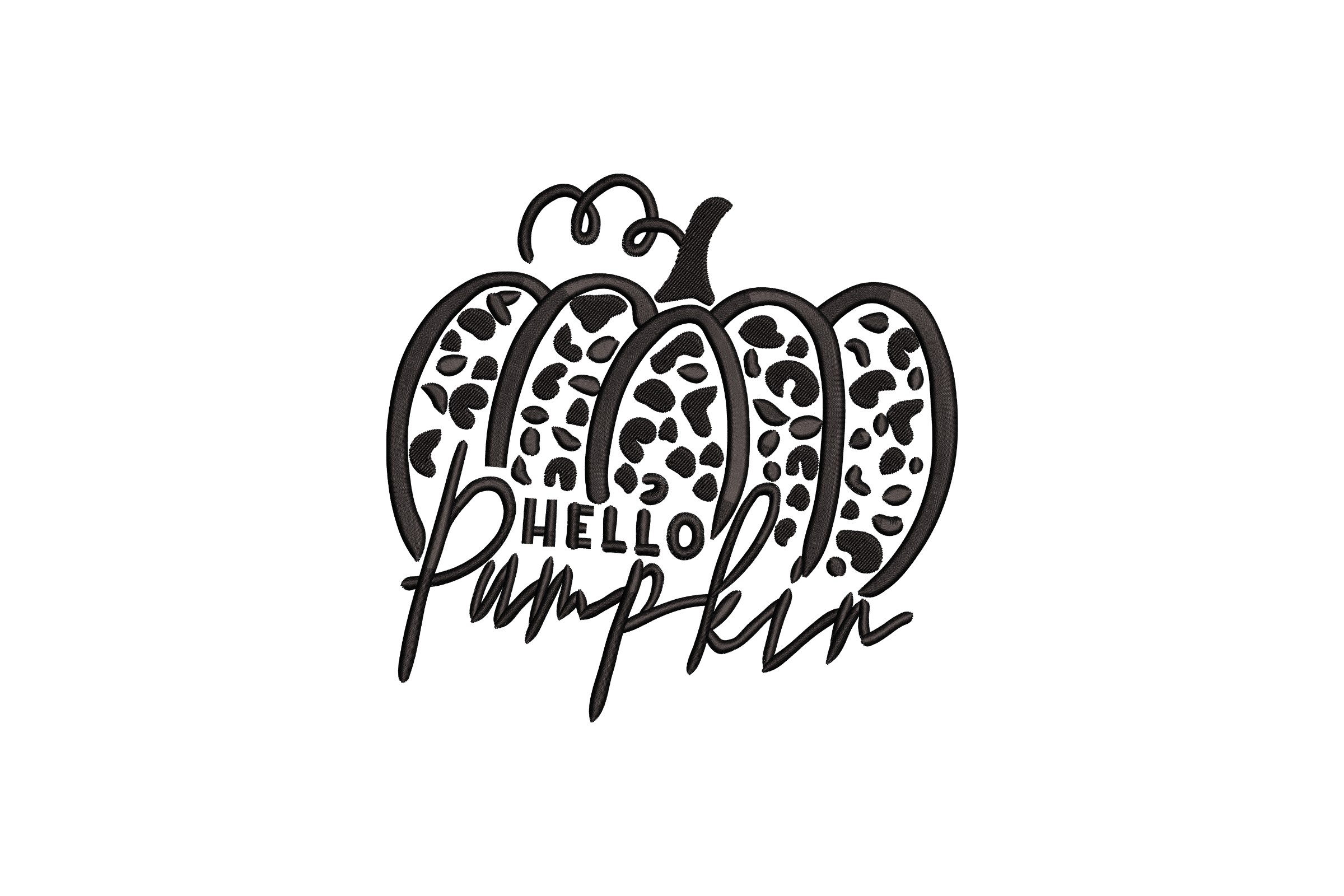 Free Hello Pumpkin Embroidery Design