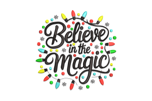 Free Believe in the Magic Embroidery Design