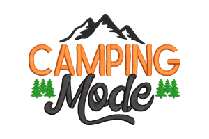 Camping Mode Machine Embroidery Design