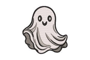 Cute Ghost Machine Embroidery Design