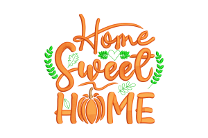 Home Sweet Home Premium Machine Embroidery Design