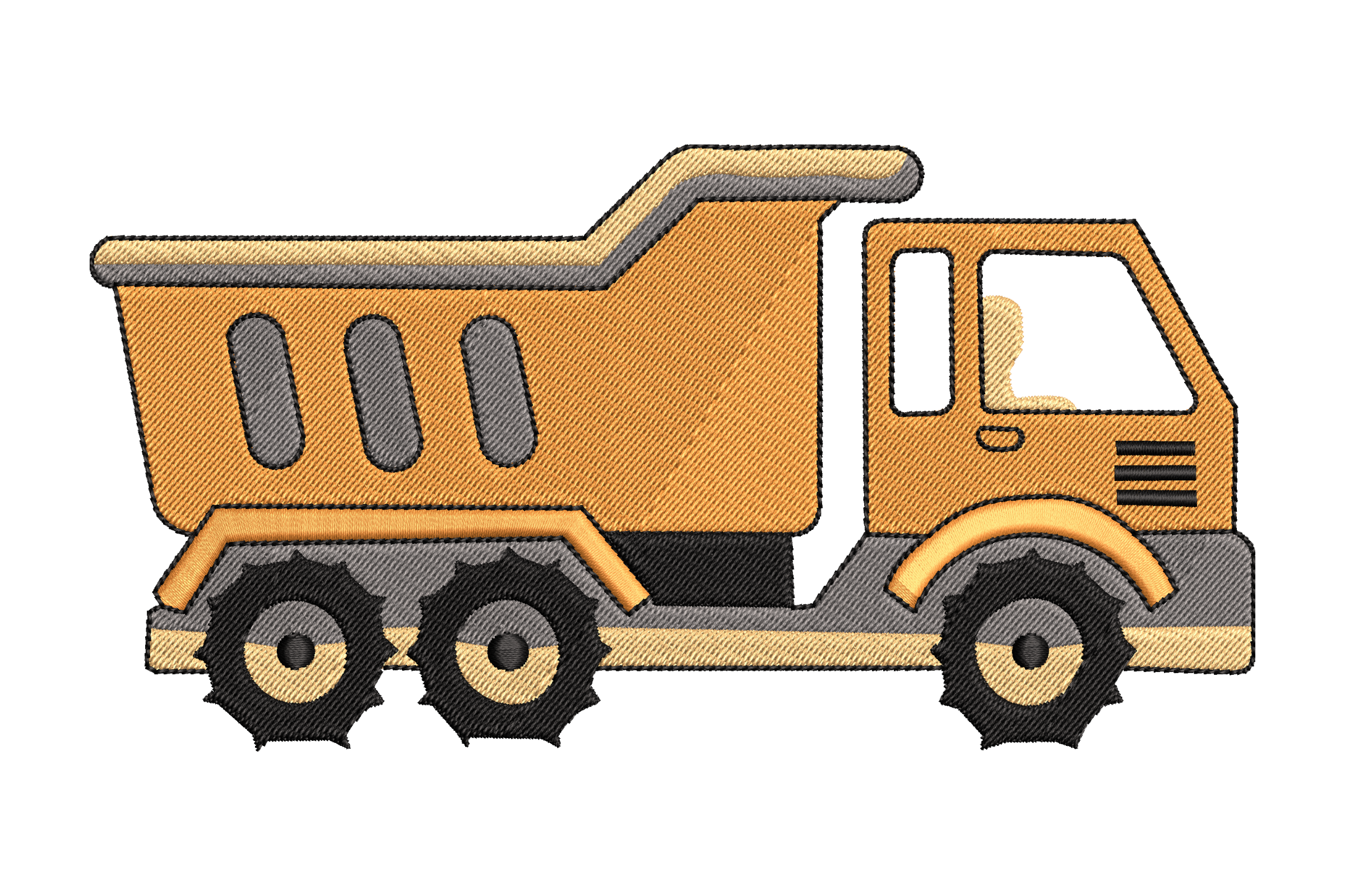 Free Dump Truck Machine Embroidery Design