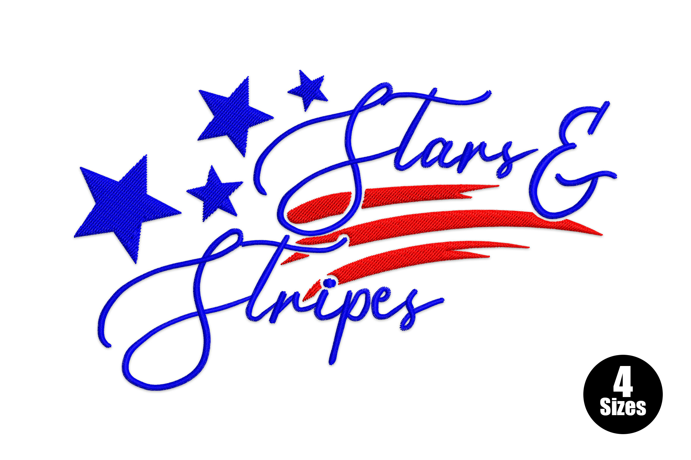 Stars and Stripes Machine Embroidery Design